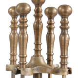 A/Q BRASS GALLERY BALL TOP COMPANION SET Meadow Lane 1