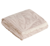 Acorn Tonal Beige Jacquard Throw in Linen Meadow Lane