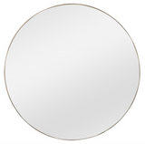 Canis Round Flat Mirror Country Gold 100cm Meadow Lane
