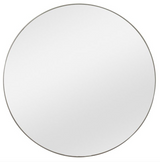Canis Round Flat Mirror Country Silver 100cm Meadow Lane