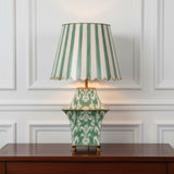 Catania Green Metal Ikat Table Lamp Meadow Lane