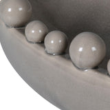 Decorative Cream Oval Bobble Bowl MLH