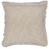 Durelle Damask Fringed Cushion Delph Blue Feather Filled MLH