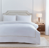 Elara Embroidered 100% Cotton Duvet Cover King Set Champagne Meadow Lane