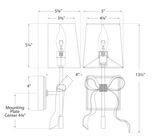 Ellery Gros-Grain Bow Small Sconce_ Meadow Lane
