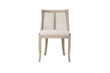 Flamant Giselle Oak and Natural Linen Dining chair