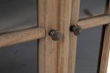 Flamant Clifton Display Cabinet in Weathered Oak ML