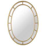 GOLD OVAL WALL MIRROR Meadow Lane