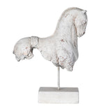Horse Sculpture on Stand in Stone Effect ML