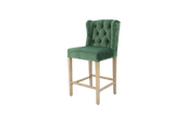 Kansas Green Velvet Counter Stool – 67cm Seat Height