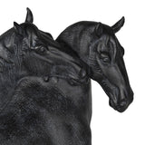 Intertwined Two Horses on Stand ML