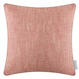 Jedburgh Textured Woven Square Cushion Garnet Feather Filled Meadow Lane