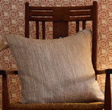 Jedburgh Textured Woven Square Cushion Nut Feather Filled MLH