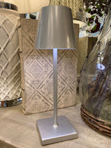 LED Rechargeable silver Touch Lamp meadow lane
