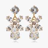 MINI DIONE EARRINGS GOLD CRYSTAL