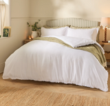 Tilly 100% Cotton Ruffle Duvet Cover King Set White Meadow Lane