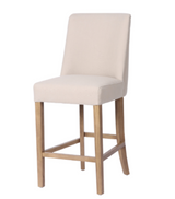 Wexford Beige Linen Counter Stool Meadow Lane