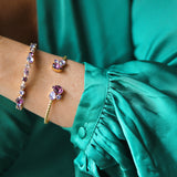 ALISIA BRACELET GOLD VIOLET COMBO