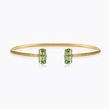 BAGUETTE BRACELET GOLD PERIDOT
