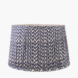 Vienna Zig Zag Gathered Blue Empire Shade