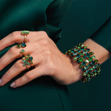 BAGUETTE RING GOLD PERIDOT