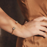 MINI DROP BRACELET RHODIUM CRYSTAL