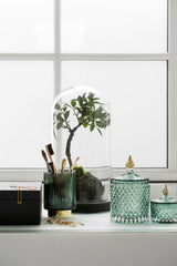 Lene Bjerre Miya jar granite green 10.5x17.5 cm