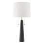 Sidney 2 lt Table Lamp - Black Marble with Antique Brass