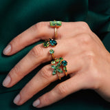 BAGUETTE RING GOLD PERIDOT