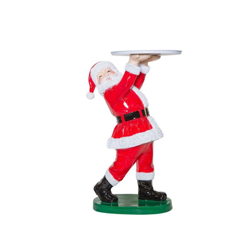Santa Claus with Tray – Christmas Figurine