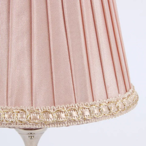 Pink Pleated Clip Lamp Shade