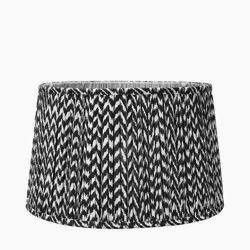 Vienna Zig Zag Gathered black Empire Shade