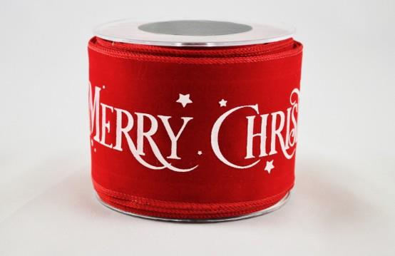 Luxury Merry Christmas Velvet Ribbon– Festive Trim