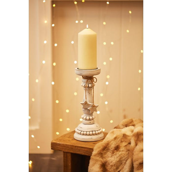 BEADED CANDLESTICK SML