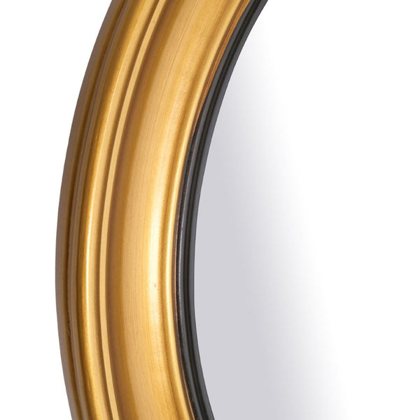 A/Q GOLD CIRCULAR MIRROR WITH BLACK TRIM Meadow Lane 1