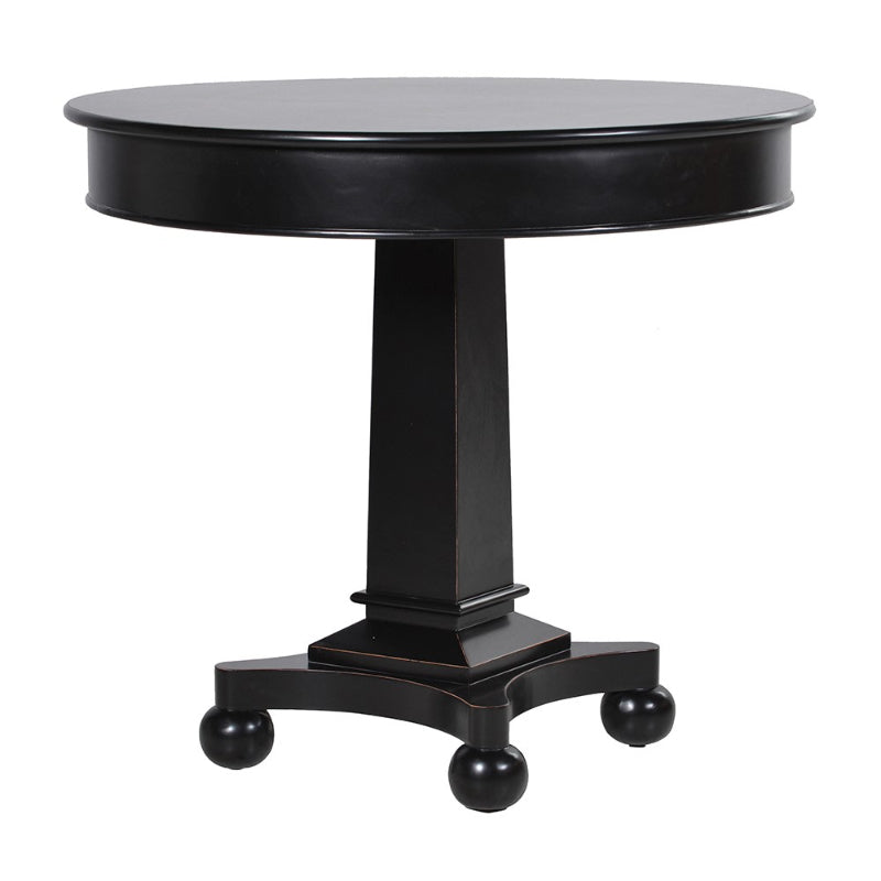 Black Harriasam Round Dining Table Meadow Lane