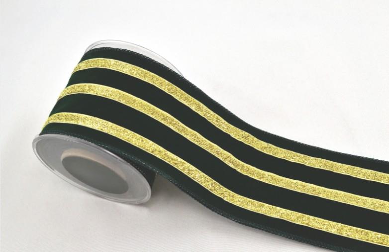 Lined Velvet Ribbon – Holiday Decoration