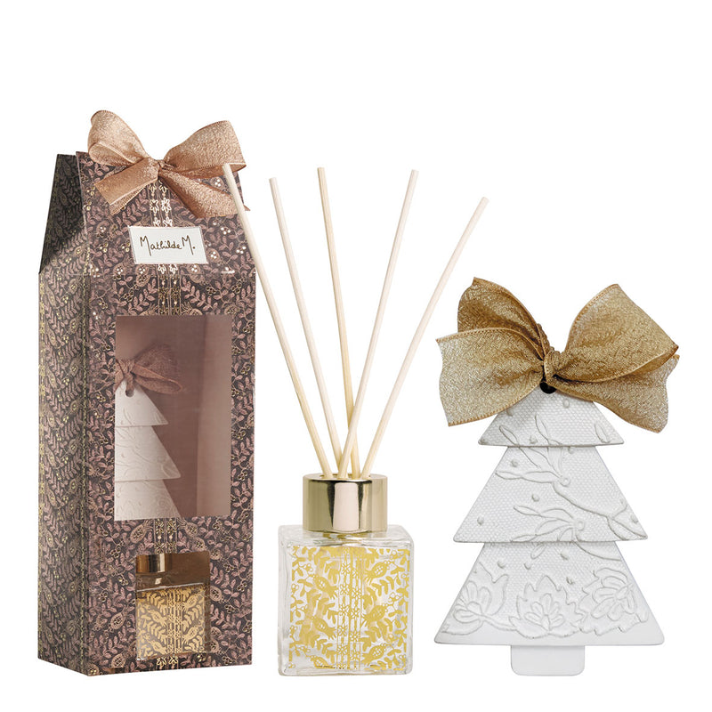 Mathilde M Giftset home fragrance diffuser Fetes Enchantees - Sapin Dore