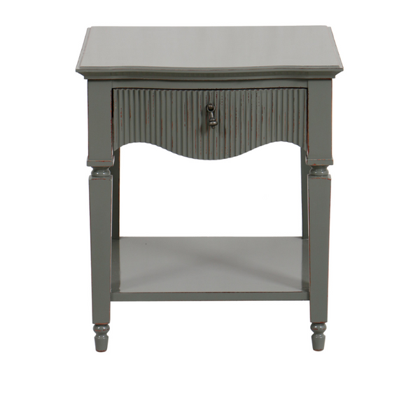 Mindy Browne CamIlle Side Table - Grey Green