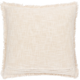 Durelle Damask Fringed Cushion Coral Feather Filled MLH