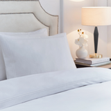 Elara Embroidered 100% Cotton Duvet Cover King Set White MLH