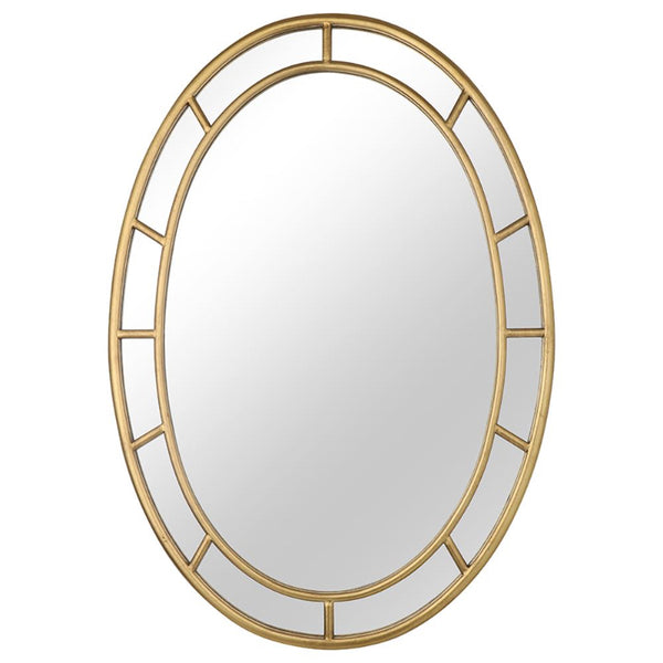 GOLD OVAL WALL MIRROR Meadow Lane