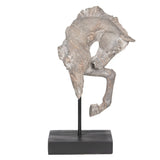 Grey Wash Figurine Horse Home Decor 