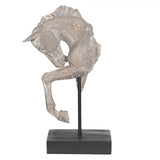 Grey Wash Figurine Horse Home Decor 2