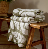 Hazel Woven Throw Olive ML