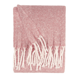 Isla Woven Tasselled Throw Heather Meadow Lane
