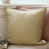 Jedburgh Textured Woven Square Cushion Meadow Feather Filled MLH