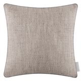 Jedburgh Textured Woven Square Cushion Nut Feather Filled Meadow Lane