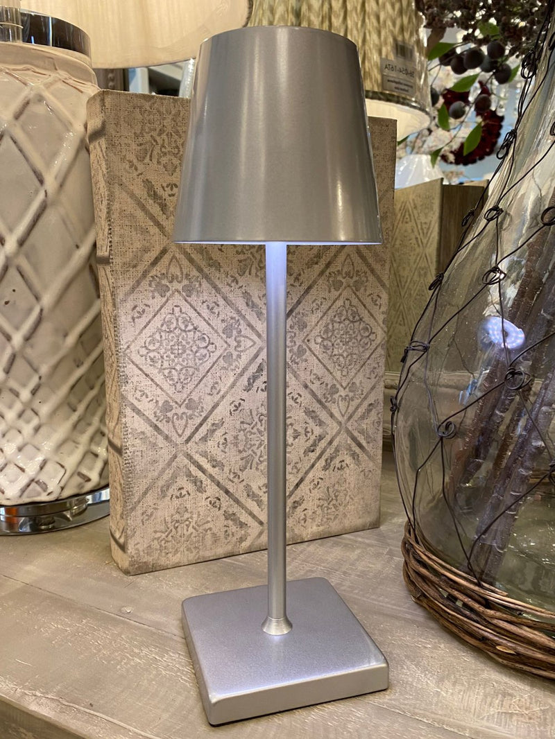 LED Rechargeable silver Touch Lamp meadow lane 