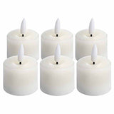 Luxe Collection Set Of 6 Natural Glow Led Tea-light Candles